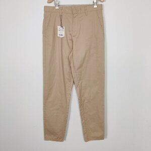 NEW Zara Men's Pants Size 31 Beige Cotton Business Casual Academia Corporate